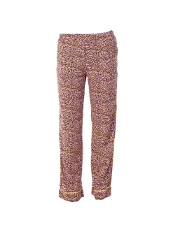 Jolie Moi Co-Ords-Emily Leopard Print Pyjamas, Pink Animal