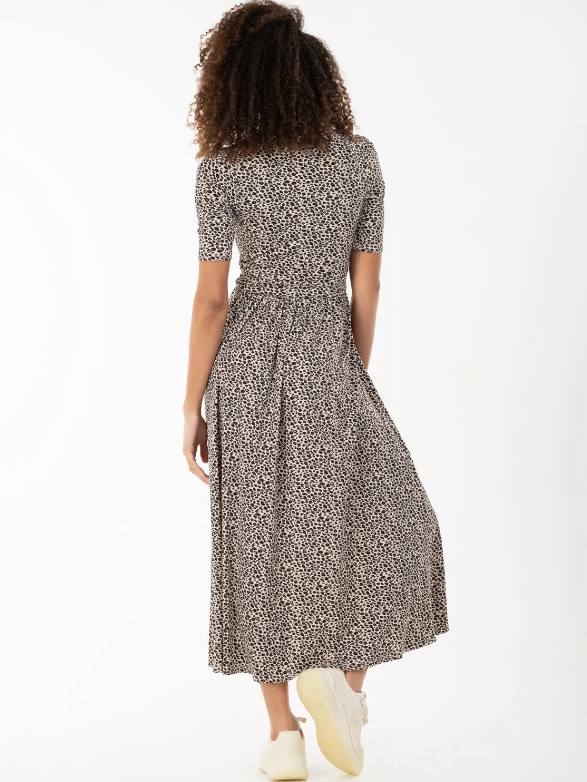 Jolie Moi Occasion Dresses|Jersey Dresses-Beatrice Animal Print Jersey Maxi Dress, Neutral Animal