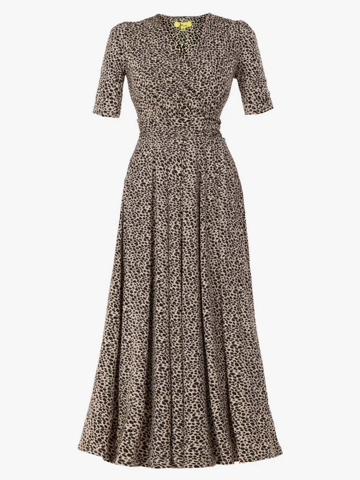 Jolie Moi Occasion Dresses|Jersey Dresses-Beatrice Animal Print Jersey Maxi Dress, Neutral Animal