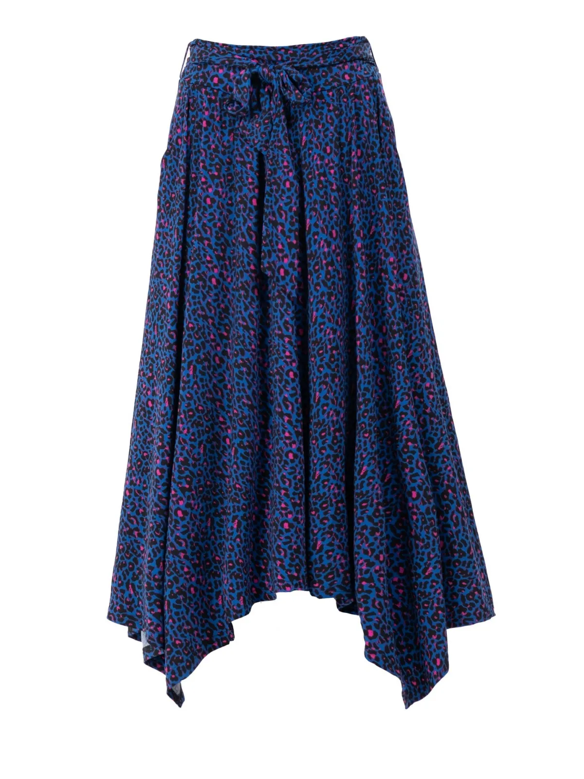 Jolie Moi Skirts|Weekend Casuals-Cady Animal Print Maxi Skirt, Blue Animal