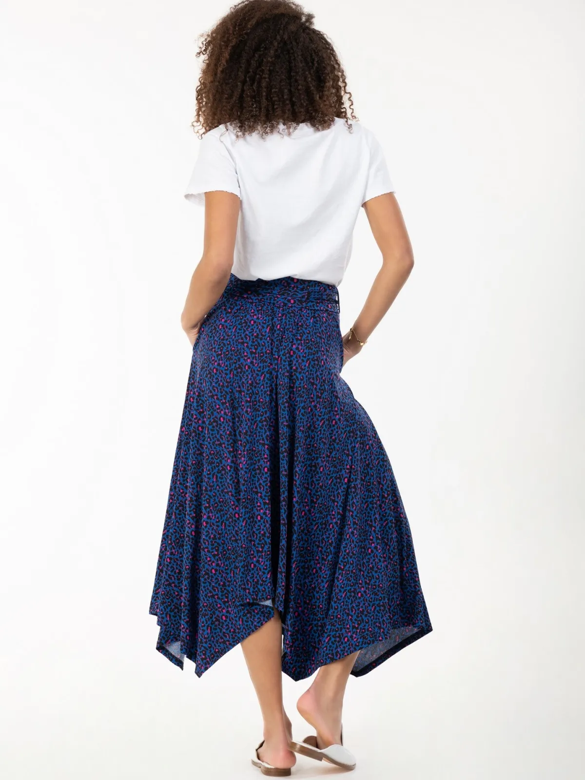Jolie Moi Skirts|Weekend Casuals-Cady Animal Print Maxi Skirt, Blue Animal