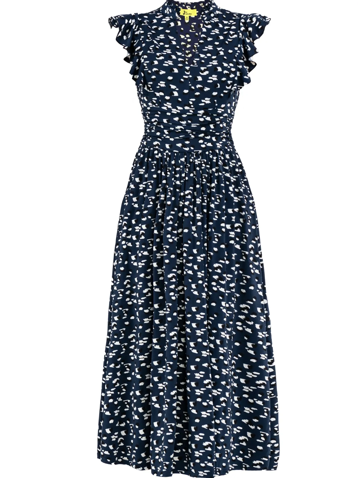 Jolie Moi Occasion Dresses|Jersey Dresses-Frill Detail Maxi Dress, Dark Teal