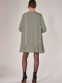 Jolie Moi Office Wear|Shirt Dresses-Long Sleeve Shirt Dress, Khaki Spot