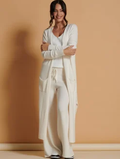 Jolie Moi Knitted Cardigan|Co-Ords-Made In Italy Soft Knit Longline Maxi Cardigan, Calce