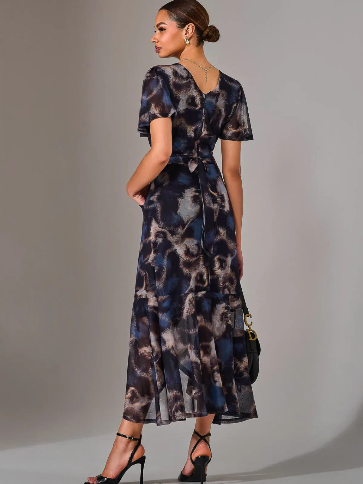 Jolie Moi Occasion Dresses|Mother Of The Bride-Wrap Midaxi Dress, Abstract Multi