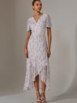 Jolie Moi Occasion Dresses|Wrap Dresses-Wrap Midaxi Dress, Multi Floral
