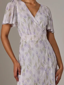 Jolie Moi Occasion Dresses|Wrap Dresses-Wrap Midaxi Dress, Multi Floral