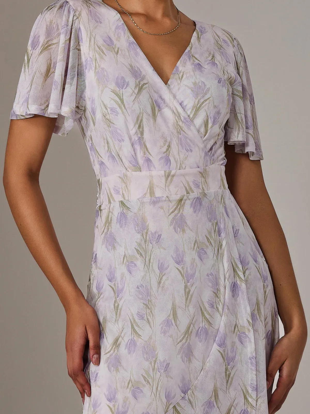 Jolie Moi Occasion Dresses|Wrap Dresses-Wrap Midaxi Dress, Multi Floral