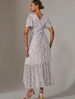 Jolie Moi Occasion Dresses|Wrap Dresses-Wrap Midaxi Dress, Multi Floral