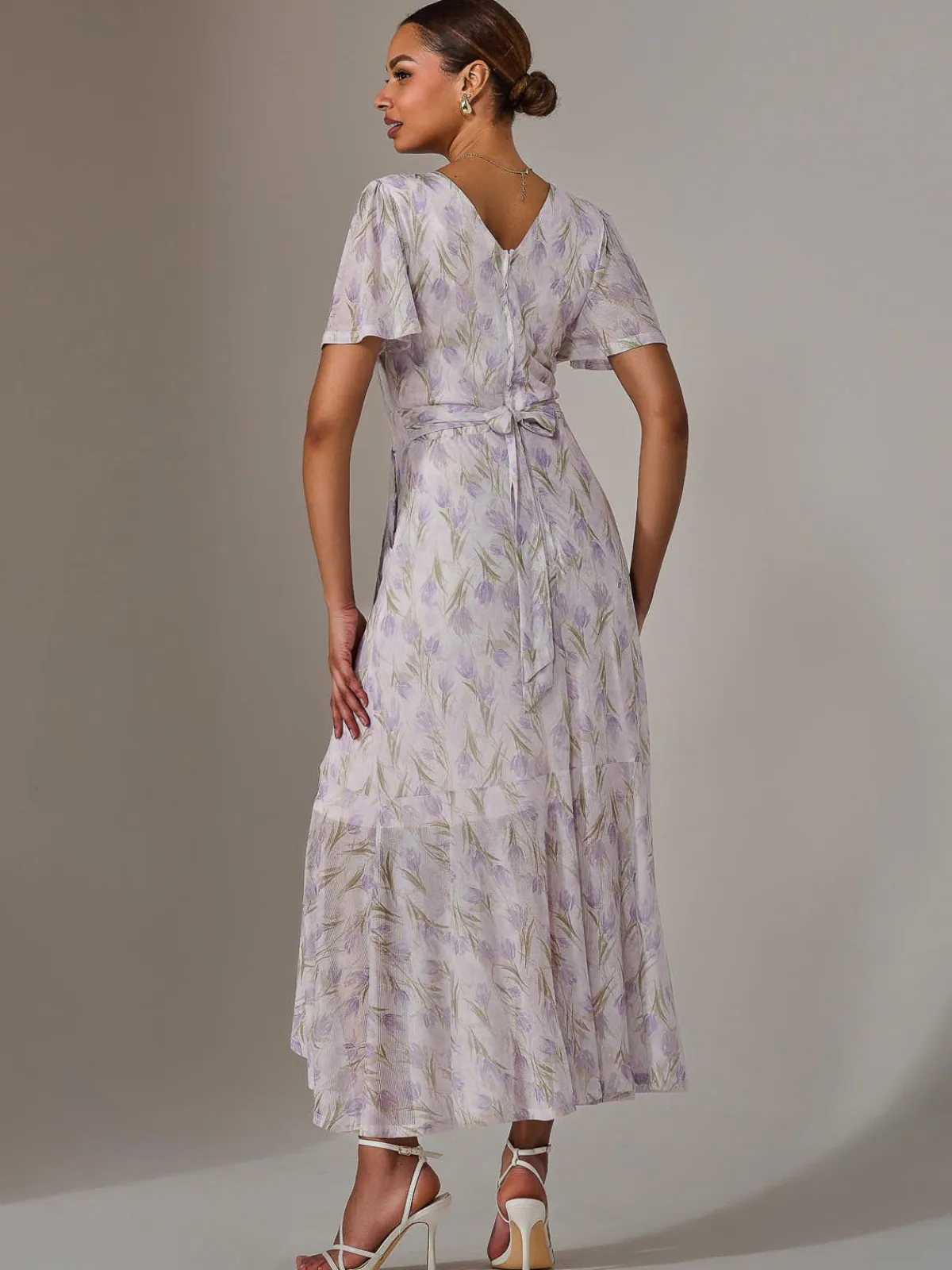 Jolie Moi Occasion Dresses|Wrap Dresses-Wrap Midaxi Dress, Multi Floral